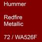 Preview: Hummer, Redfire Metallic, 72 / WA526F.